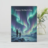 "Aurora — Moederdag Noorderlicht" Kaart (Staand voorkant)