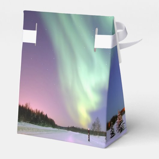 Aurora - Mooie noordelijke lichten Bedankdoosjes (Achterkant)