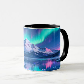 Aurora Mountain Reflection Mok