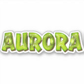Aurora Name Kiwi Design Aufkleber Sticker (Voorkant)