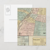 Aurora, Naperville en Wheaton Briefkaart (Voorkant / Achterkant)