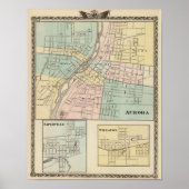 Aurora, Naperville en Wheaton Poster (Voorkant)