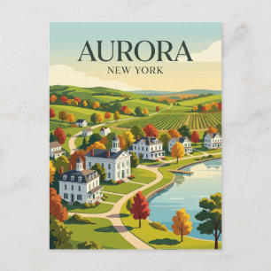 Aurora, New York, VS Briefkaart