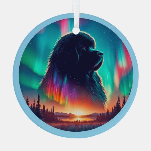 Aurora Newfoundland Dog Ornament (Achterkant)