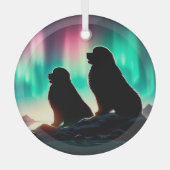 Aurora Newfoundlands Circle Ornament (Voorkant)