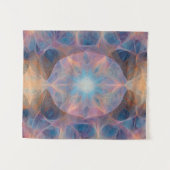 Aurora Nexus: Geometrische straling Wandkleed (Voorkant (horizontaal))