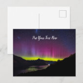 Aurora Nieuw-Zeeland | Queenstown NZ | Melkweg Briefkaart (Voorkant / Achterkant)