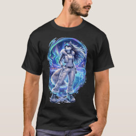 aurora night - husky t-shirt