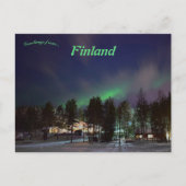 Aurora Night Sky in Finland Briefkaart (Voorkant)