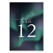 Aurora Noorderlicht bruiloft Kaart (Voorkant)