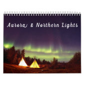 Aurora Noorderlicht Scandinavische poolhemel Kalender (Hoes)
