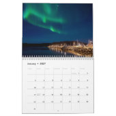 Aurora Noorderlicht Scandinavische poolhemel Kalender (Jan 2027)