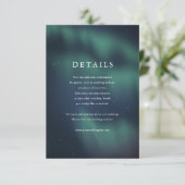 Aurora Noorderlicht Trouwdetails Kaart (Staand voorkant)