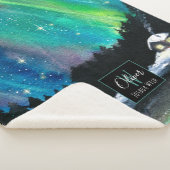 Aurora Noorderlicht Wintercabine | Monogram Sherpa Deken (3/4)