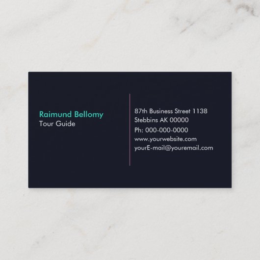 Aurora Northern Lights Visitekaartje (Achterkant)