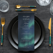 Aurora Northern Lights Wedding Menu