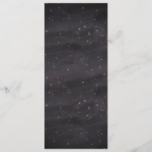 Aurora Northern Lights Wedding Menu (Achterkant)