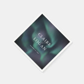 Aurora Northern Lights Wedding Servet (Hoek)