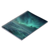 Aurora Ocean Glow Green Night Sky Notitieboek (Linkerzijde)