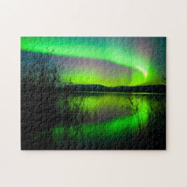 Aurora op het meer - Puzzle Legpuzzel
