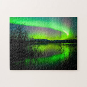 Aurora op het meer - Puzzle Legpuzzel