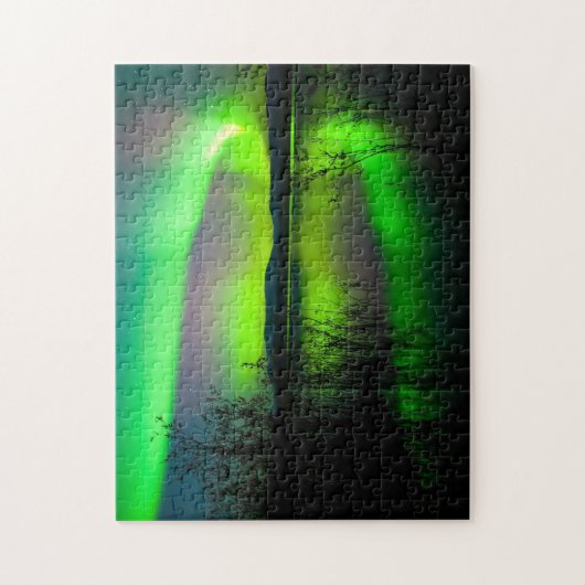 Aurora op het meer - Puzzle Legpuzzel (Verticaal)