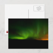 Aurora op het schiereiland Reykjanes #2 Briefkaart (Voorkant / Achterkant)