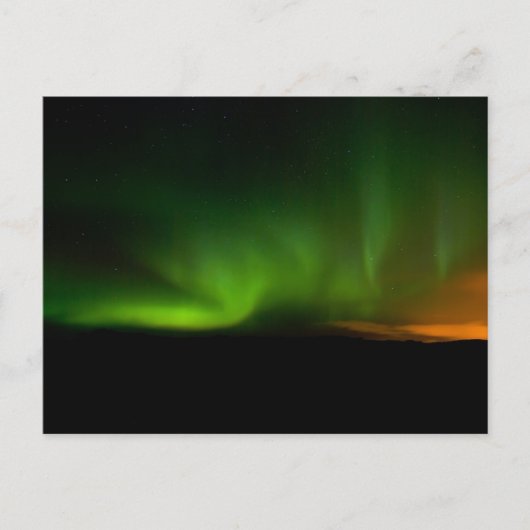 Aurora op het schiereiland Reykjanes #2 Briefkaart (Voorkant)