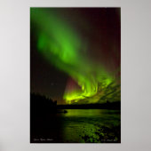Aurora over de Salcha Poster (Voorkant)