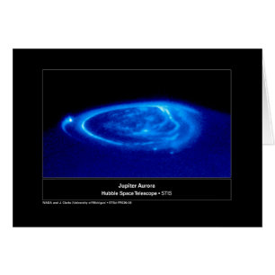Aurora over Jupiter Hubble Telescope