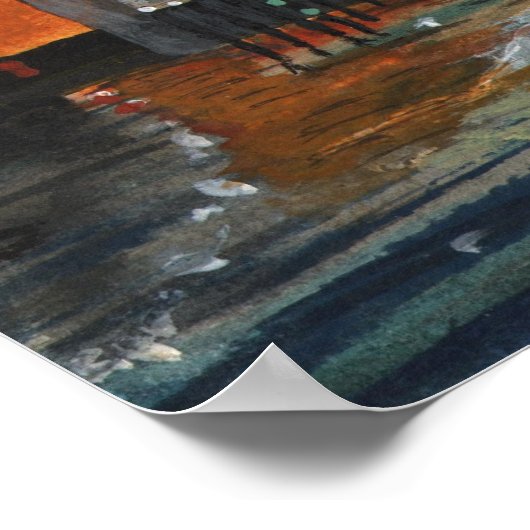 Aurora over Londen Poster (Hoek)