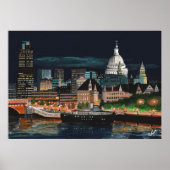 Aurora over Londen Poster (Voorkant)