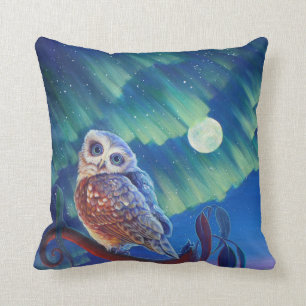 Aurora Owl en Starry Owl. Kussen