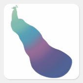 Aurora Peacock Gradient Sticker (Voorkant)