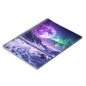 Aurora Peaks – Fantasy Dragon Night Sky Desk Mat Notitieboek (Linkerzijde)
