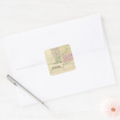 Aurora, Phillips, een Hampton, Nebraska Vierkante Sticker (Envelop)