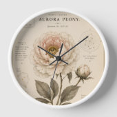 Aurora Pioen Victoriaanse Botanische Museumprint (Voorkant)