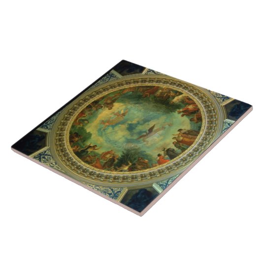 Aurora, plafondschilderij mogelijk uit de biblioth tegeltje (Zijkant)