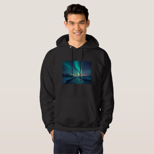 Aurora Printed Hooded T-shirt (Voorkant volledig)