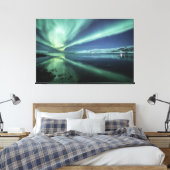 Aurora Reflection Canvas Afdruk (Insitu (Slaapkamer))