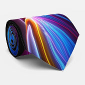 Aurora regenboogverlichting stropdas (Opgerold)