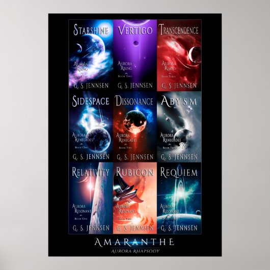 Aurora Rhapsody Hoesje Collage (20x28) Poster (Voorkant)