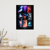 Aurora Rhapsody Hoesje Collage (20x28) Poster (Keuken)