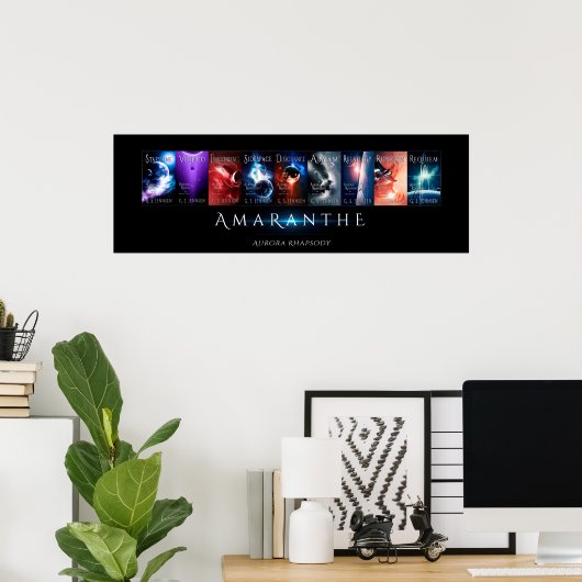 Aurora Rhapsody Hoesje Collage (36x12) Poster (Thuiskantoor)