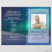 Aurora-rouwprogramma Herdenkingsceremonie-programm Flyer (Voorkant)