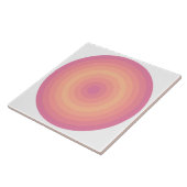 Aurora Roze Fuzzy Perzikkringen Keramische Tegel Tegeltje (Zijkant)