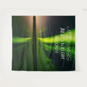 Aurora Script Mr & Mrs Trouw Achtergrond banner Wandkleed (Voorkant (horizontaal))