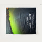 Aurora Script Mr & Mrs Trouw achtergrond banner Wandkleed (Voorkant (horizontaal))