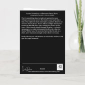 Aurora Serenade bij Minnesota Starry Shore Bedankkaart (Achterkant)