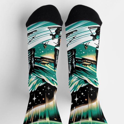 Aurora Ski Avontuur Unisex Sokken (Top)